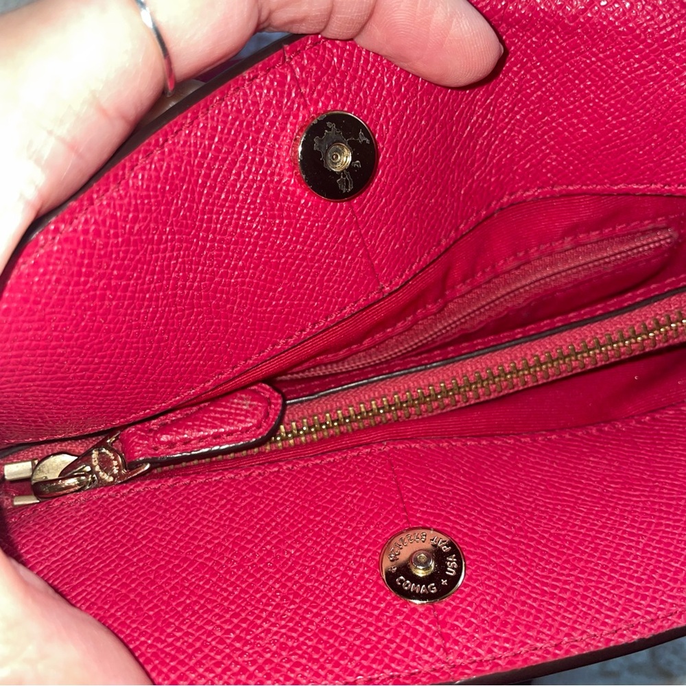 Coach Pink Shoulder Bag with Crossbody Strap - Picture 10 of 15